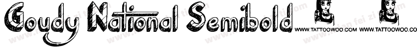 Goudy National Semibold字体转换